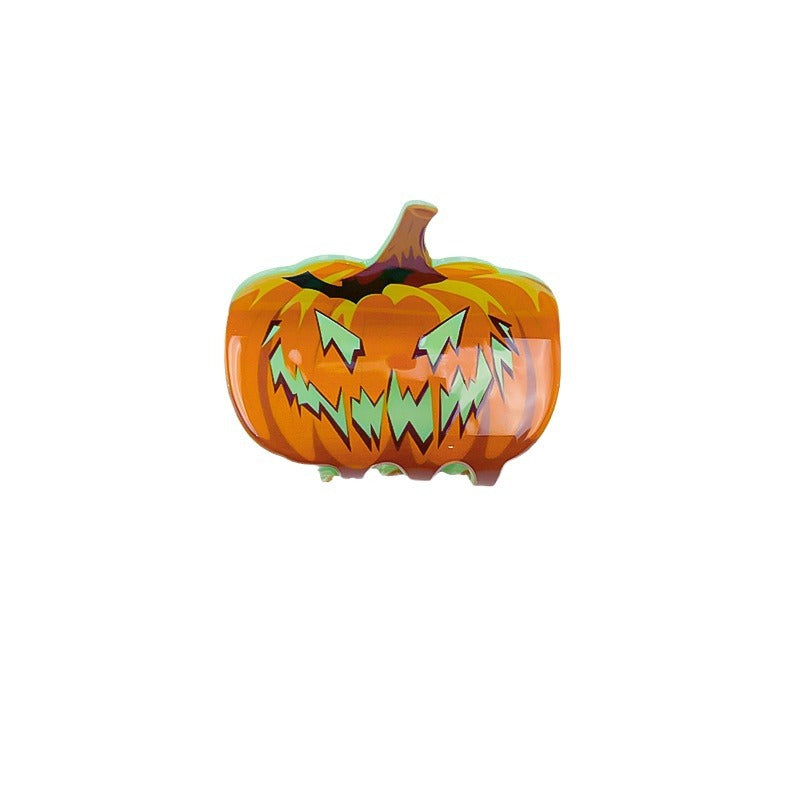 Plastic Halloween Pumpkin Bat Ghost Shadow Hair Clip (Minimo de Compra 10) MIC-HangX008