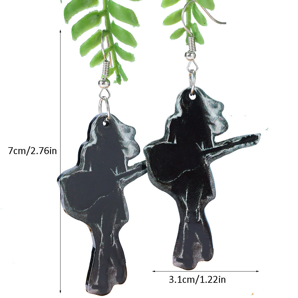 Alloy Mouldy Vermicelli Earrings MIC-JiaY010