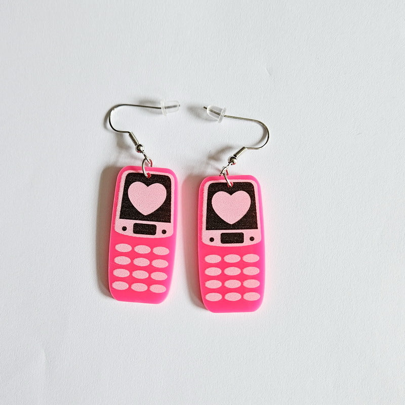 Acrylic Love Game Machine Earrings MIC-XueP133