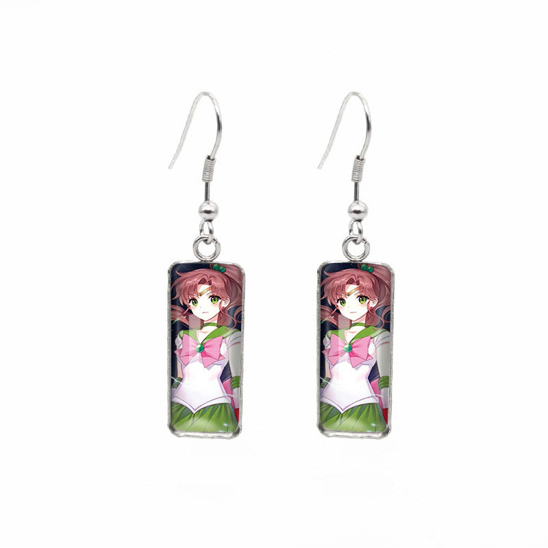 Alloy cartoon beautiful girl warrior earrings (Minimo de compra 5) MYA-XiangL091