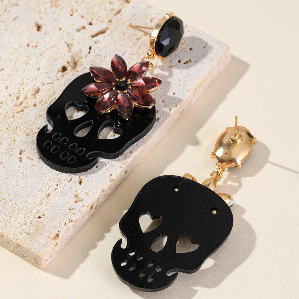 Alloy New Skull Earrings (Minimo de Compra 2) MIC-LeY001