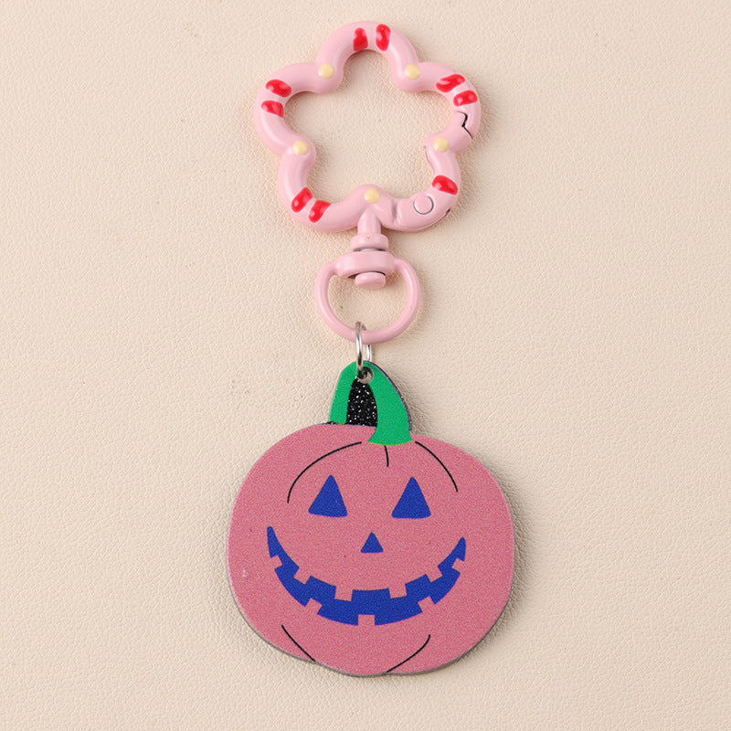 Acrylic Pumpkin Skull keychain MYA-DuA094