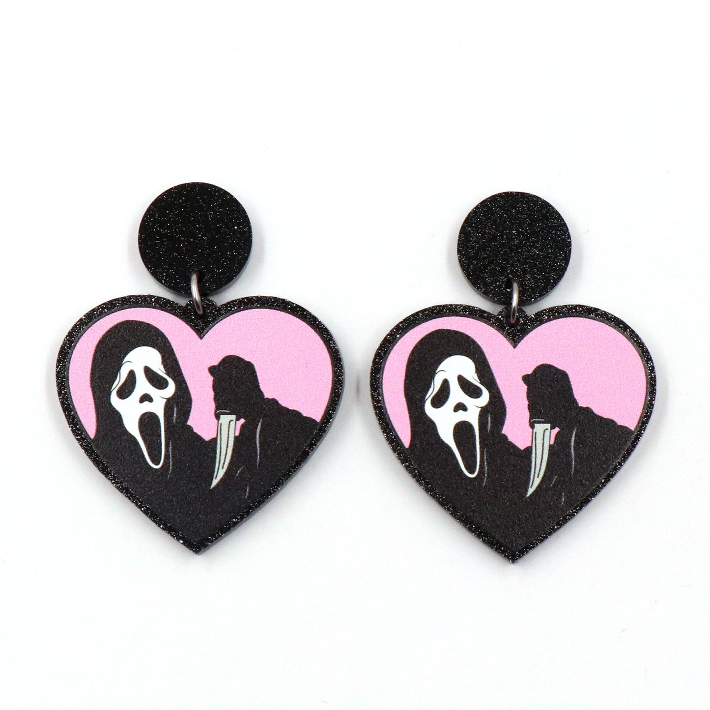 Acrylic Halloween Love Ghost Earrings (Minimo de compra 5) MIC-XiaoY048