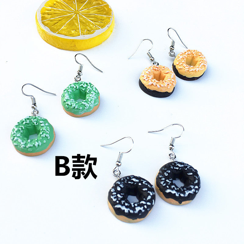 Acrylic New Donut Earrings (Minimo de Compra 2) MIC-ChouT037