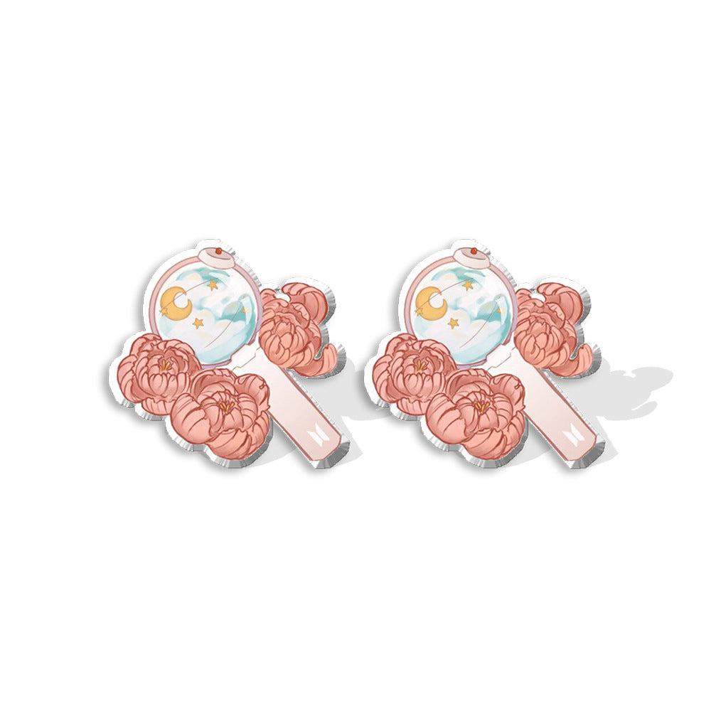 Acrylic bulletproof youth group earrings (Minimo de compra 5) MIC-XiangL045