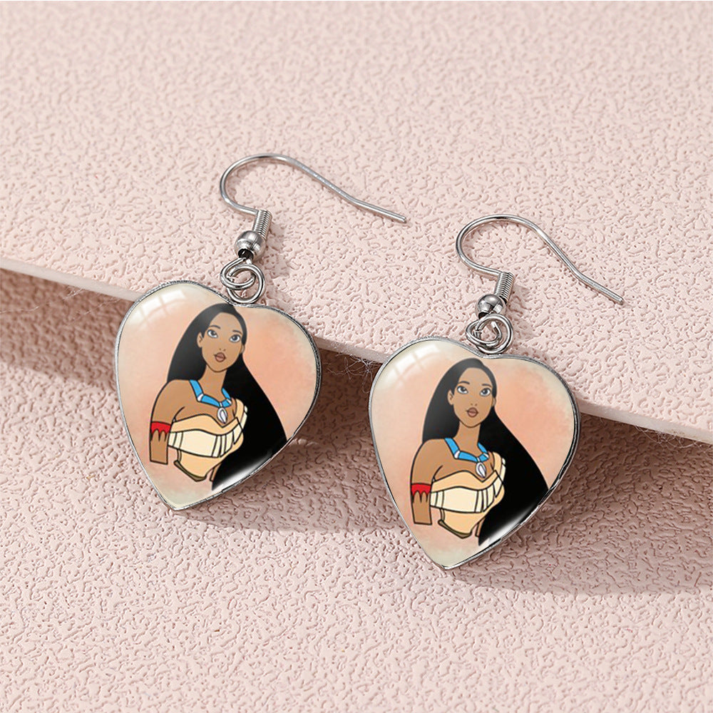 Alloy cartoon cute princess earrings (Minimo de compra 5) MIC-XiangL116