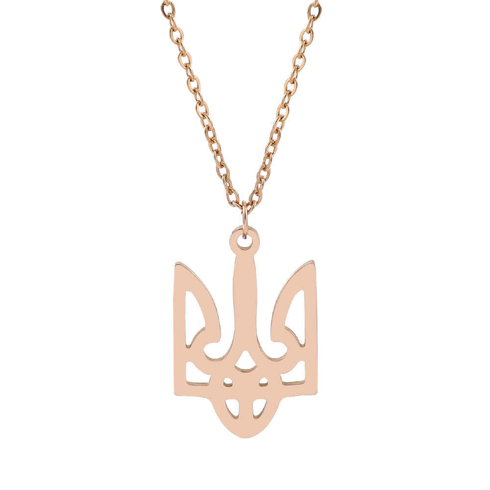 Necklaces Stainless Steel Emblem of Ukraine Minimo de compra 2 ShaoH008