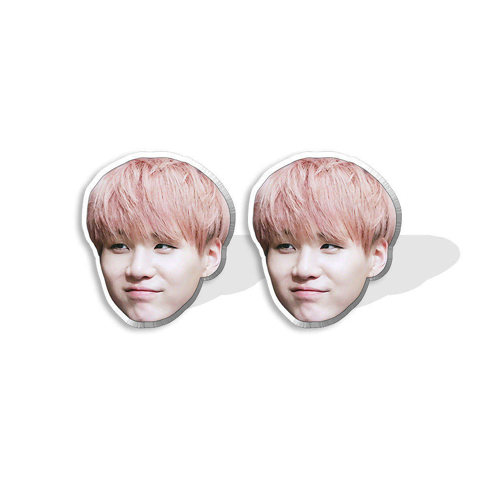 Acrylic BTS bulletproof youth group earrings (Minimo de compra 5) MIC-XiangL048