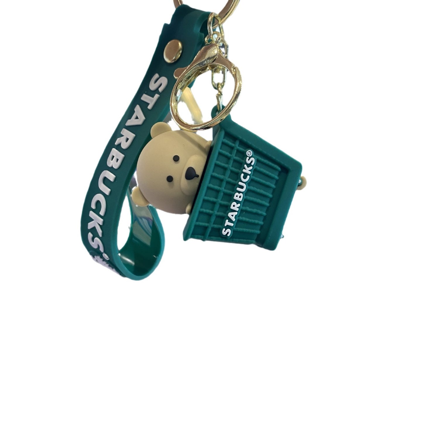 PVC cartoon Starbucks milk tea cup keychain MIC-PengY050