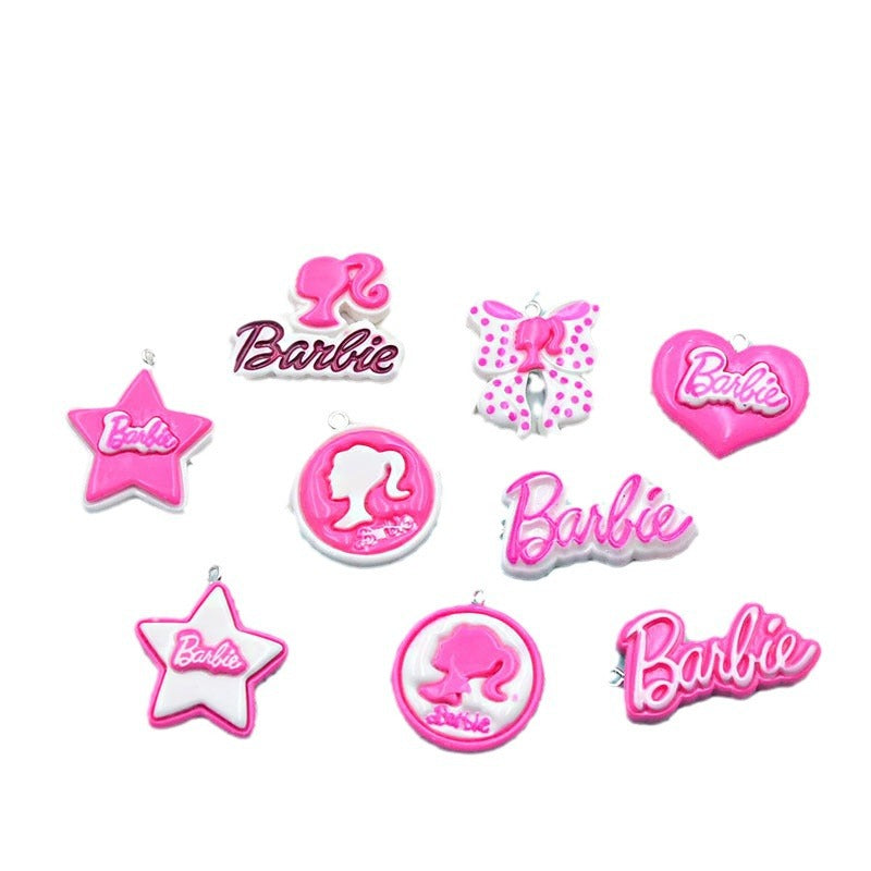 Resin Barbie Bow Five pointed Star Accessories MYA-ZhiB004