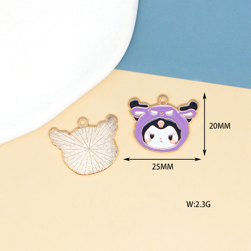 Alloy cartoon small animal pendant (Minimo de Compra 10) MIC-JingX008