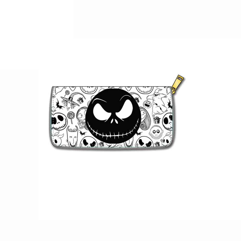 Wallet PU Skull Print Zipper Minimo de compra 3 (M) Dengxin010