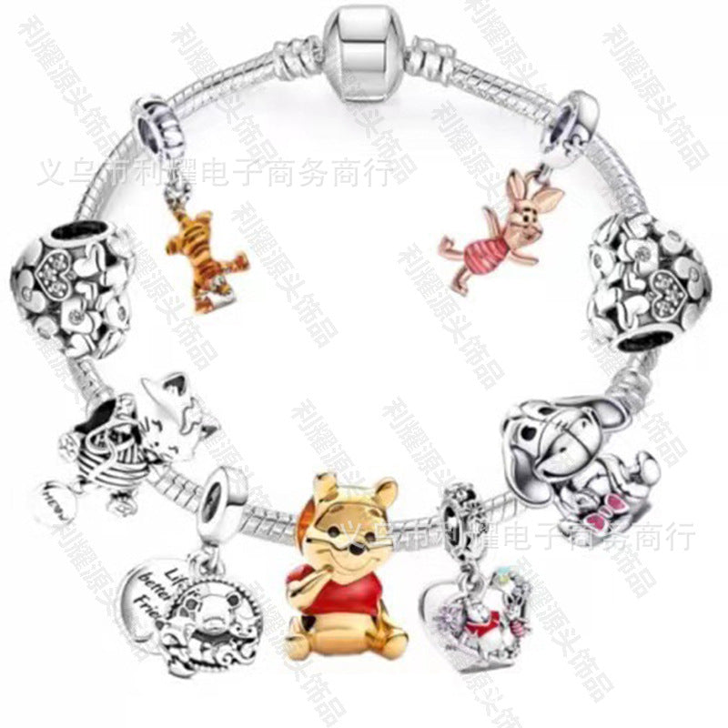 Alloy DIY Pandora Cartoon Bracelet MIC-LiY032