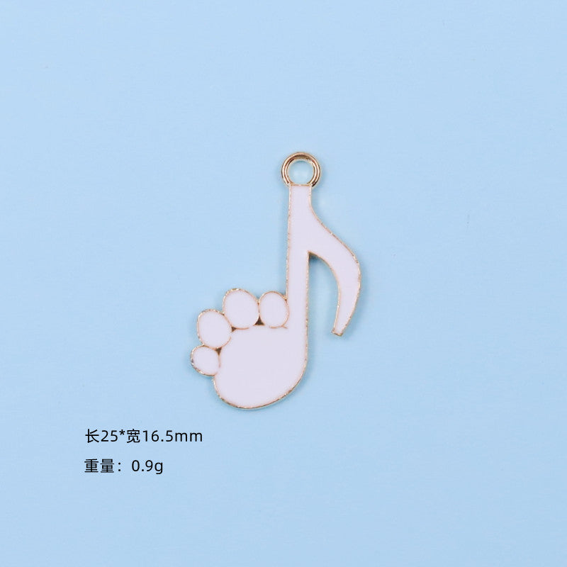 Alloy cartoon cute music notes cat accessories (Minimo de compra 10) MYA-ZeY006