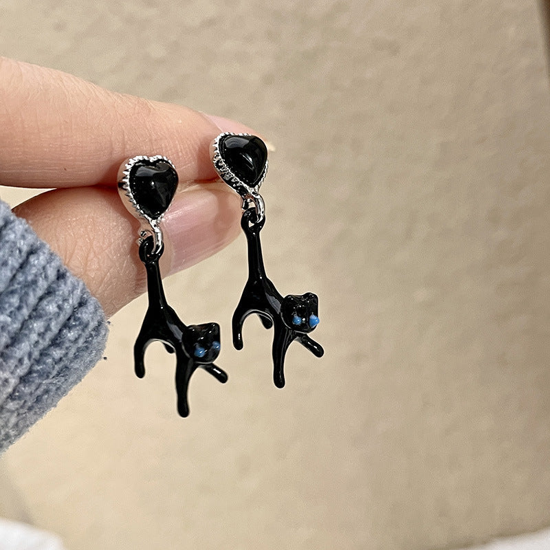 Alloy cute kitten insert earrings (Minimo de Compra 2)  MIC-YingH009