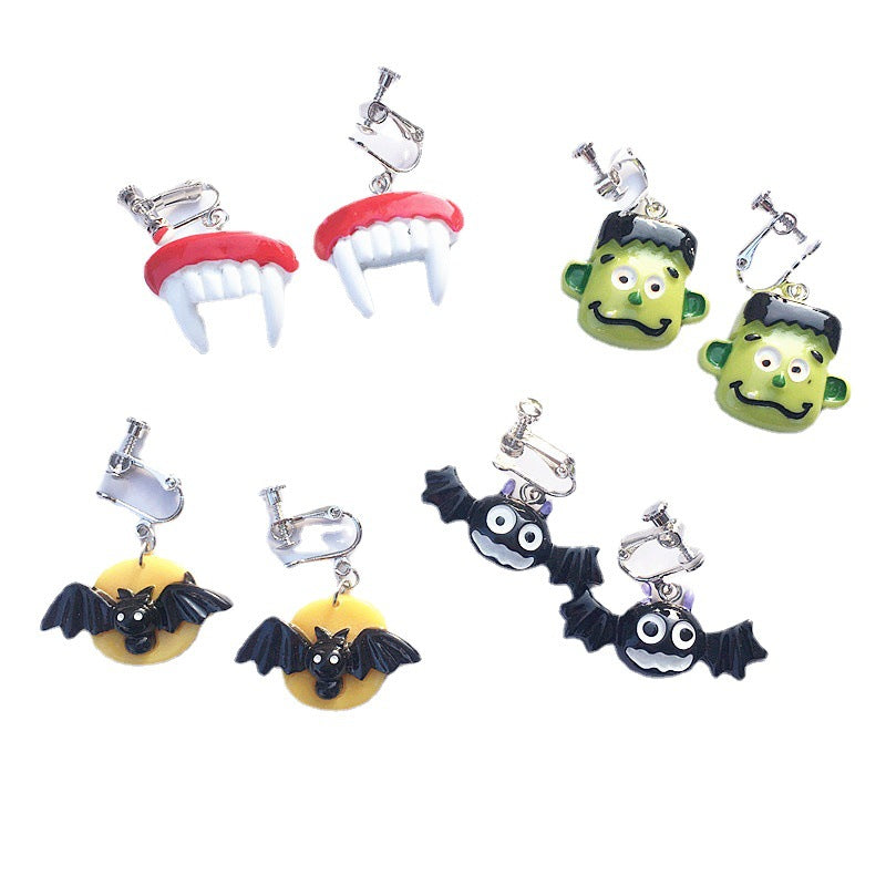 Acrylic funny Halloween earrings MIC-ChouT002