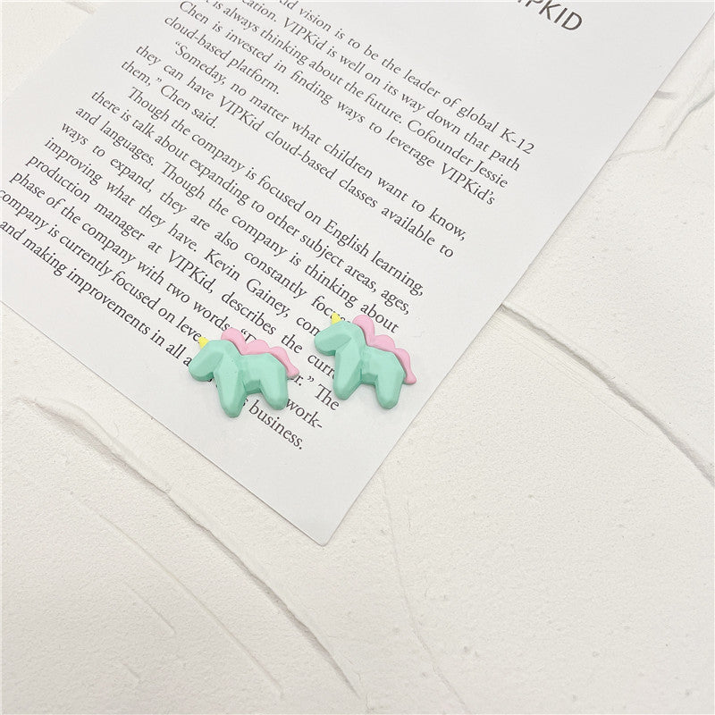 Resin Fox Rabbit Earrings (Minimo de Compra 2) MYA-WWHM048