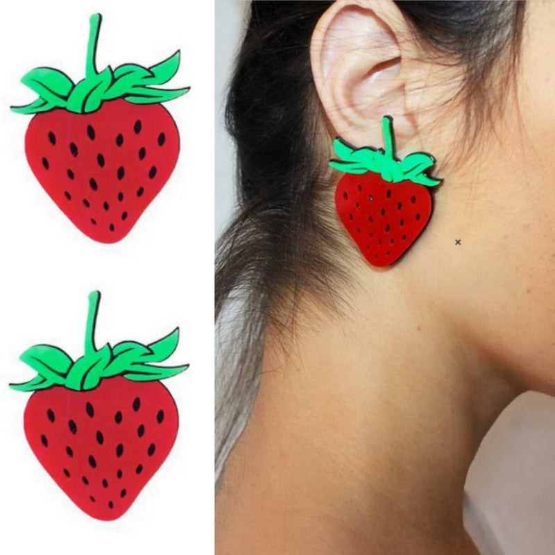 Acrylic Fruit and Vegetable Earrings MYA-XueP080