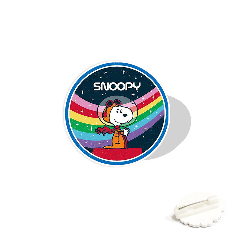 Acrylic cartoon cute Snoopy brooch (Minimo de compra 2) MYA-WeiJ008