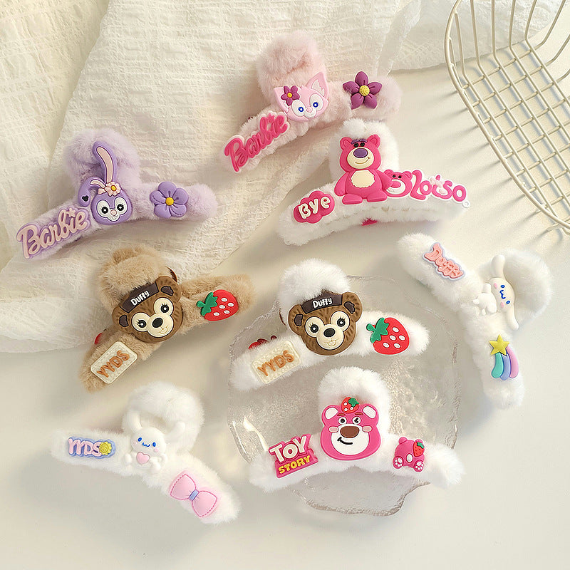 Plush cartoon cute hair clip MYA-WoD005