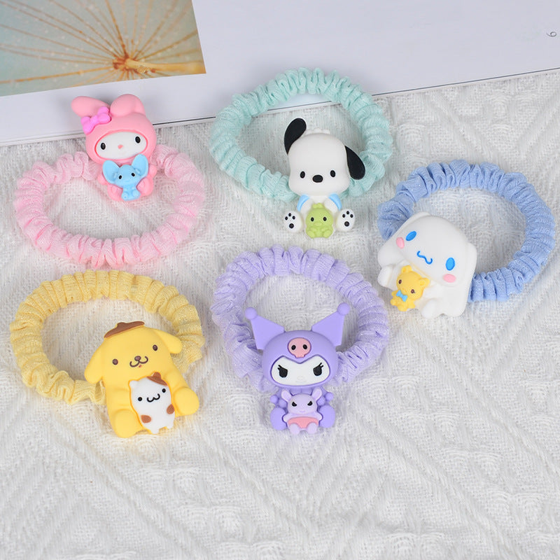 Cotton cute cartoon hair rope  Minimo de compra 3MIC-LanX006