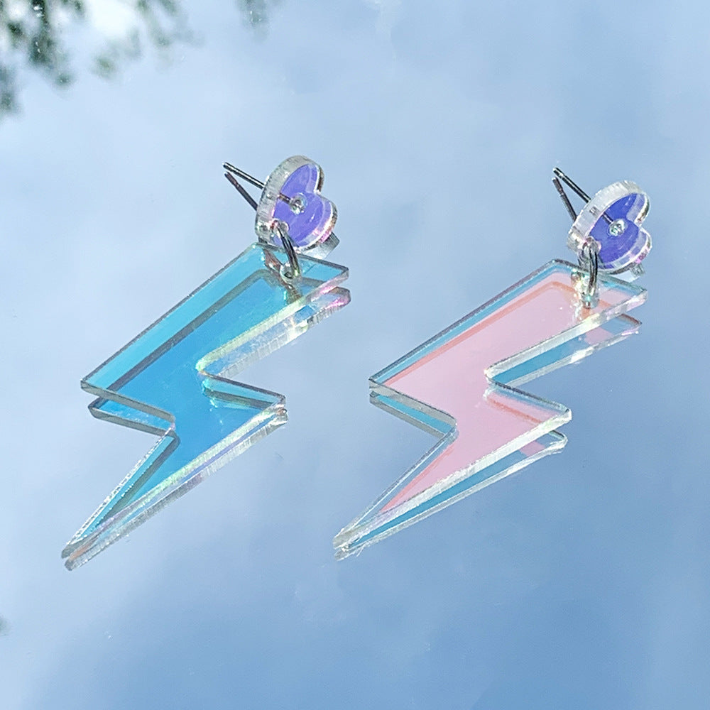 Acrylic Love Lightning Earrings (Minimo de compra 5) MIC-ManT033