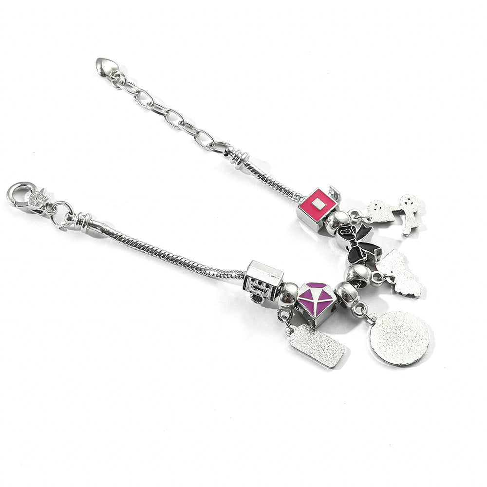 Alloy cartoon Barbie bracelet (Minimo de Compra 5) MIC-ZhuoX024