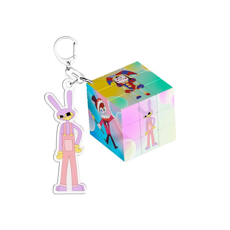 PVC cartoon digital circus keychain MYA-MLZ030