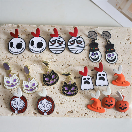 Alloy funny fashionable cartoon earrings (Minimo de Compra 5) MIC-JiuY066