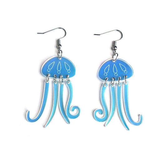 Acrylic Magic Jellyfish Earrings MIC-QiuG005