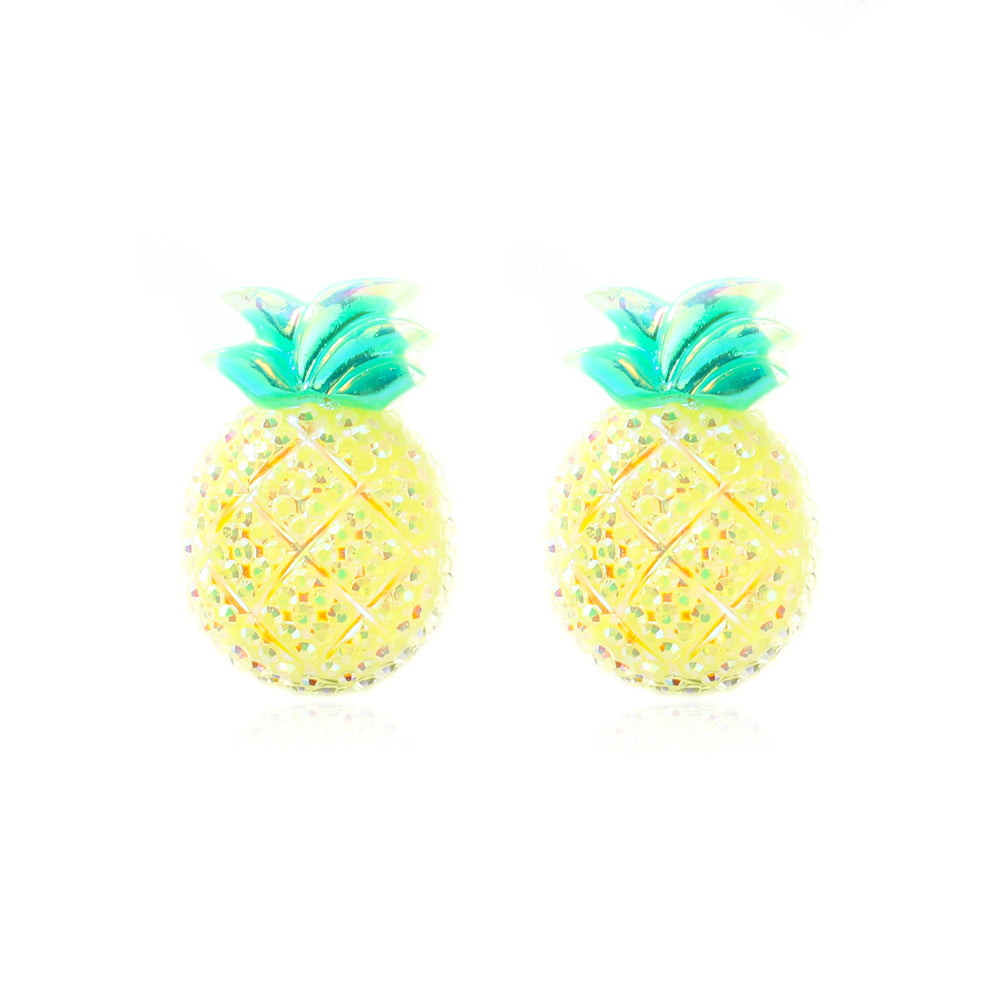 Alloy cartoon fruit bear earrings MIC-MaiD006