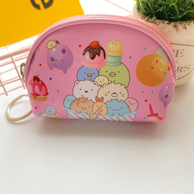 PU Cartoon Cute Half Round Wallet (Minimo de compra 3) MYA-XingB002