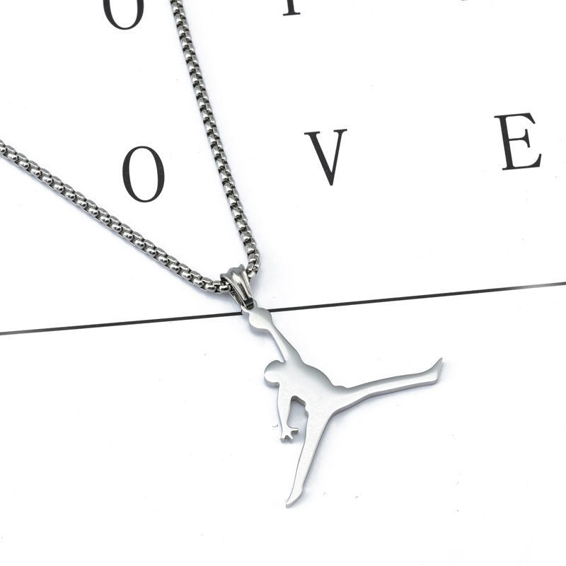 Necklaces Stainless Steel Basketball Trapeze Minimo de compra 2 BaiYing006