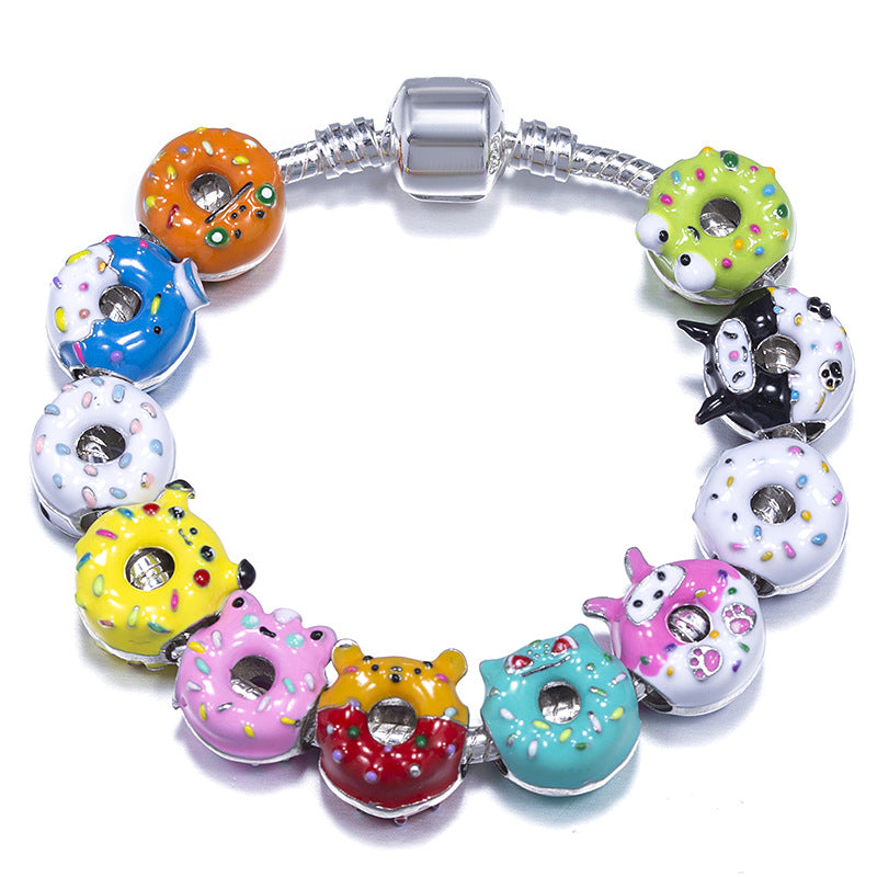 Alloy DIY Pandora Cartoon Bracelet MYA-LiY020