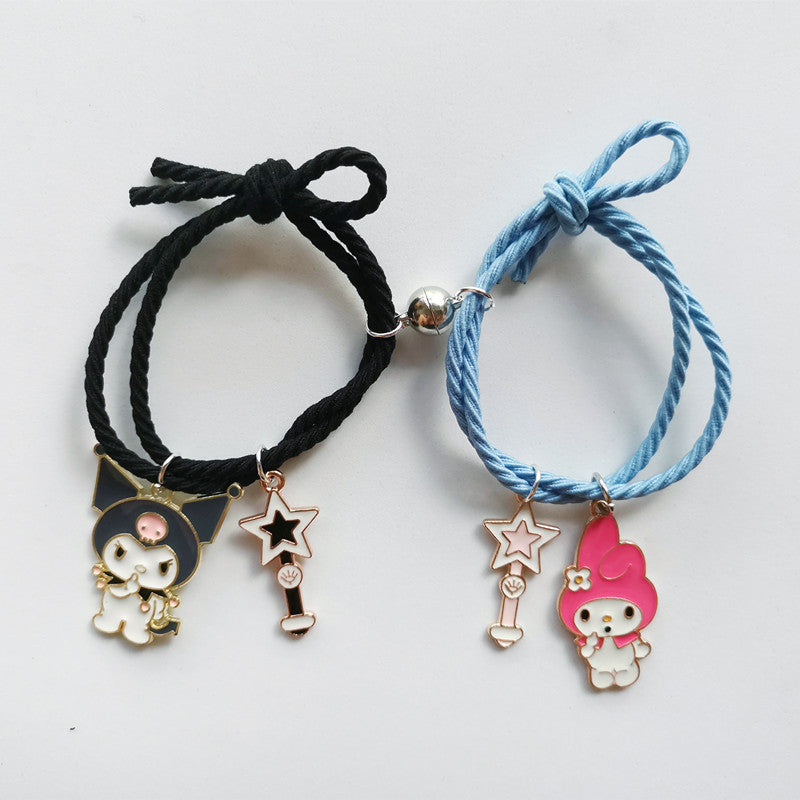 Love Magnetic Cartoon Bracelet Cute Small Rubber Band Bracelet YQS001