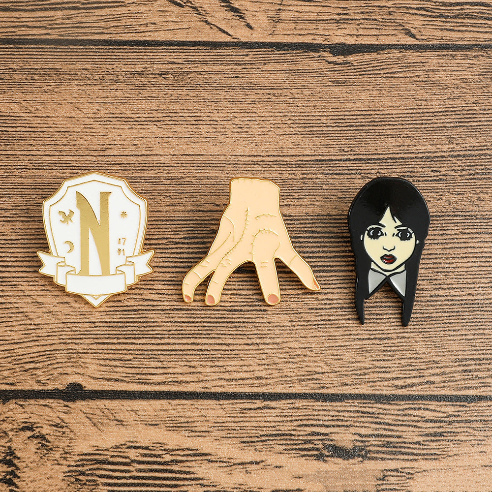 Alloy New Wednesday brooch (Minimo de Compra 10) MIC-ShengY002