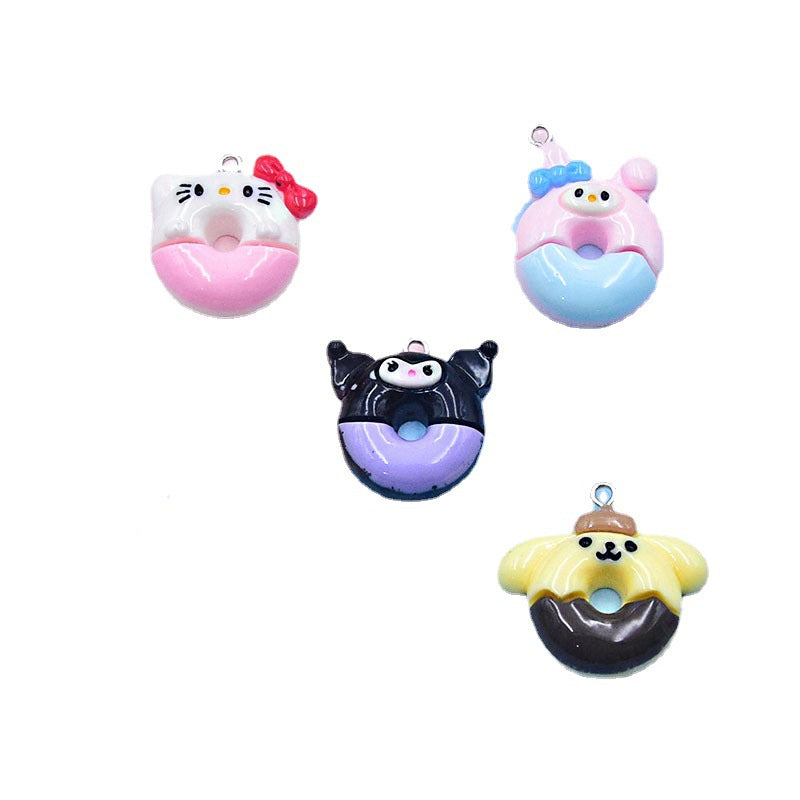 Resin cartoon animal donut accessories MIC-ZhiB018