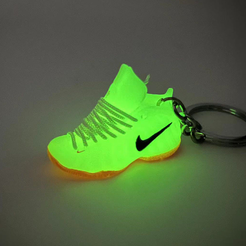 Keychains PVC Stereo Shoe Model Luminous Sneakers MIC-QLP037