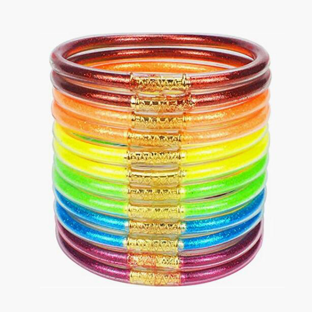 PVC silicone rice bead series bracelet (Minimo de Compra 2) MYA-HuiF004