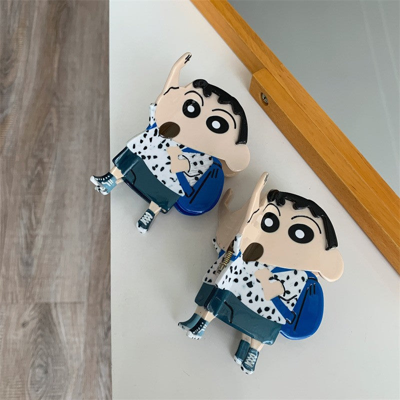 Plastic Crayon Shin chan Hair Clip MIC-YHJ007