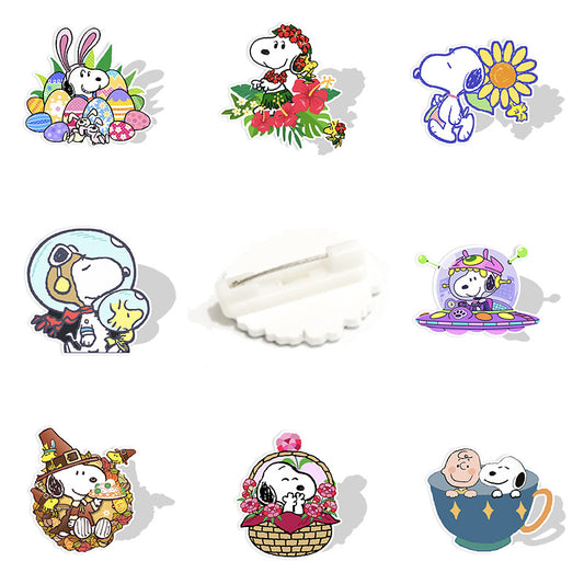 Acrylic cartoon cute Snoopy brooch (Minimo de compra 2) MYA-WeiJ011