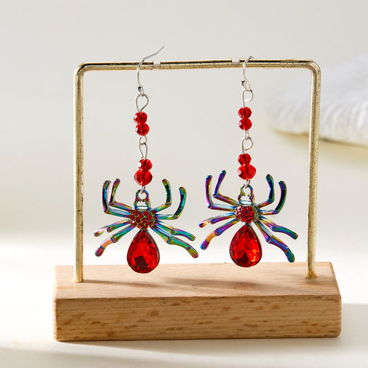 Alloy Halloween New Spider Earrings MIC-ChuY013