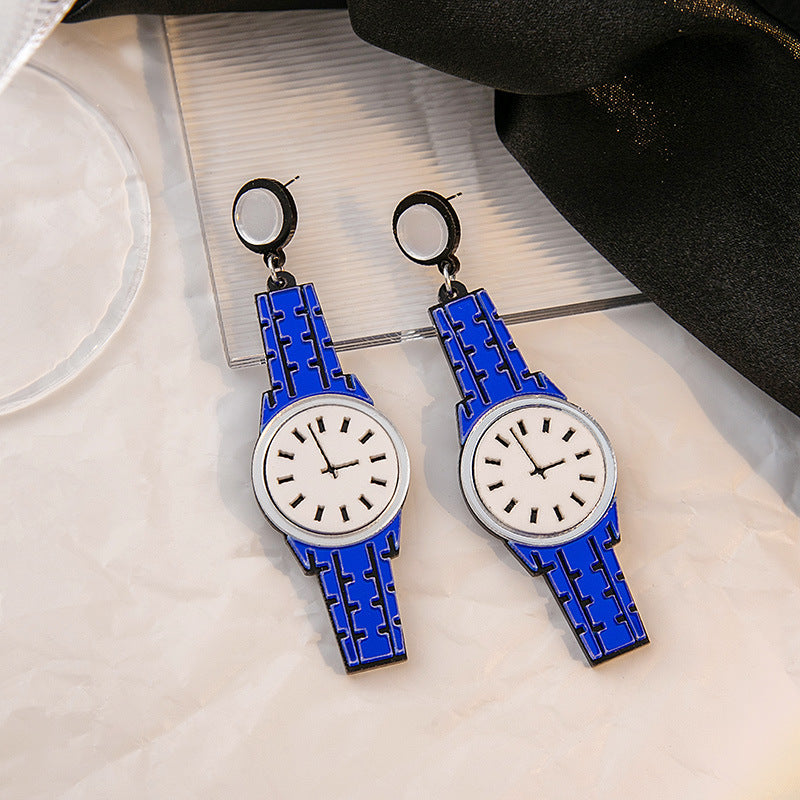 Alloy personalized watch earrings MIC-MDD126