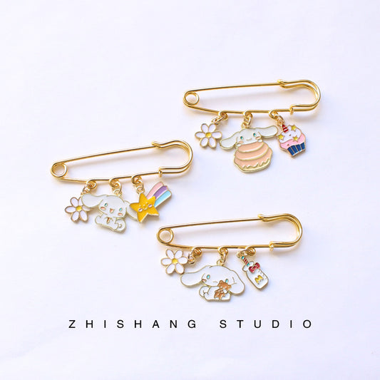 Alloy cartoon cute Japanese brooch (Minimo de Compra 2) MIC-ShangS017