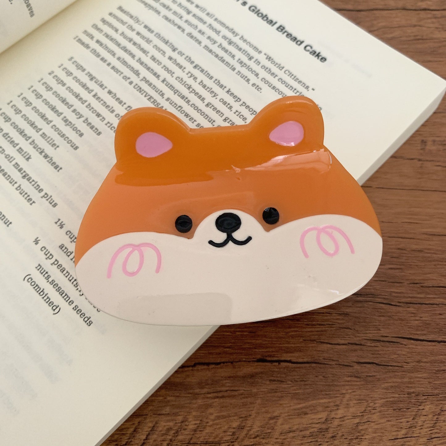 Plastic corgi teddy bear hairpin MYA-YHJ006