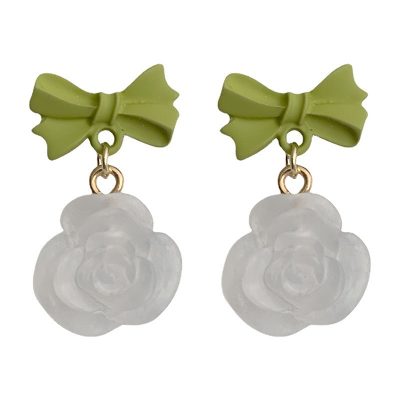 Alloy bow flower earrings (Minimo de compra 2) MIC-BiShang008