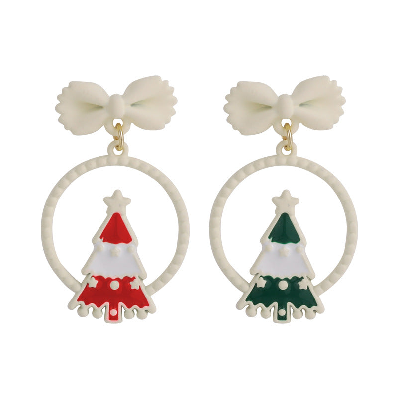 Alloy Christmas series earrings MIC-MiS018