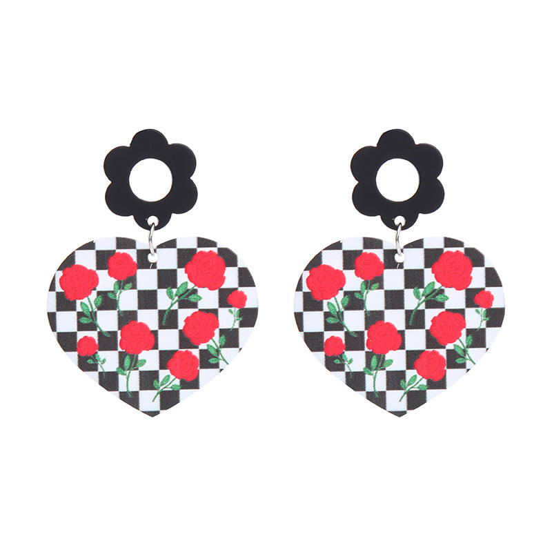 Acrylic New Love Earrings (Minimo de Compra 2) MIC-ChouT029