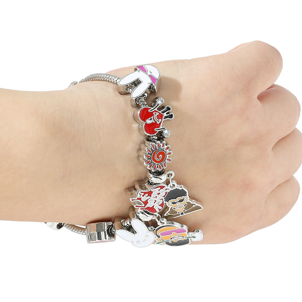 Cartoon Alloy Rabbit Bracelet Minimo de compra 5 MYA-ShaoH006