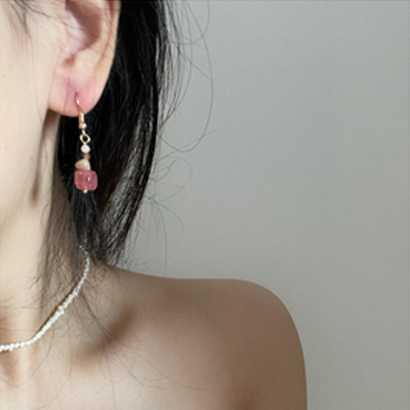 Alloy Red bean soup Earrings MIC-JiaX005